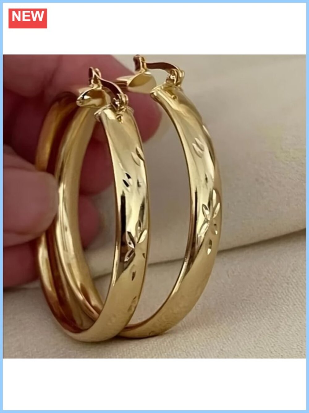 Vintage-Inspired Floral Hoop Earrings for Casual Parties Weddings